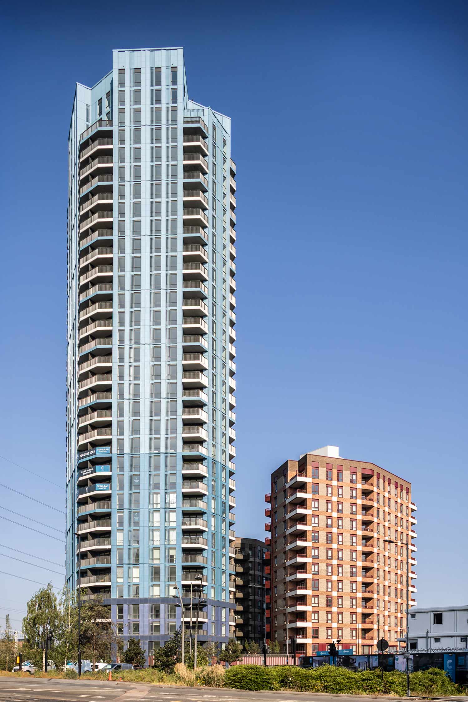 Portrait of main tower and 2nd tower