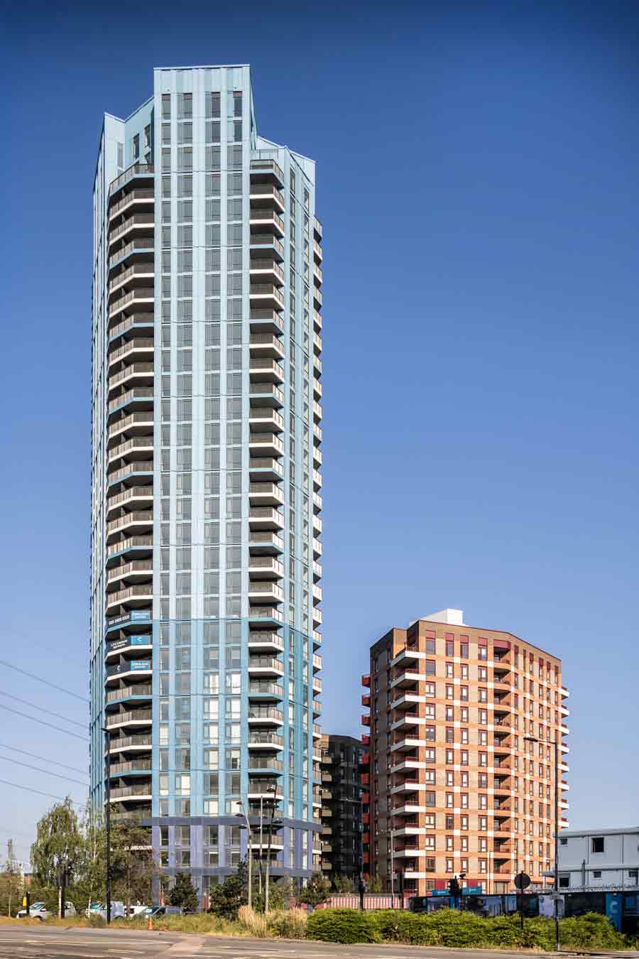 Portrait of main tower and 2nd tower