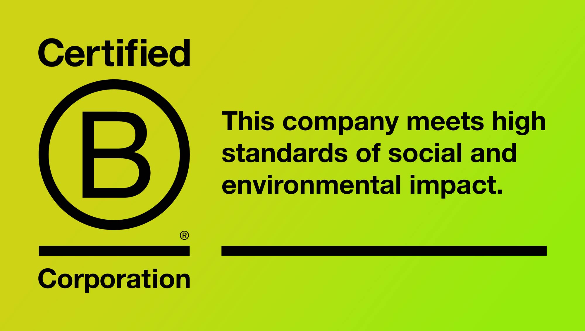 Be kind. Be green. B Corp - AKT II