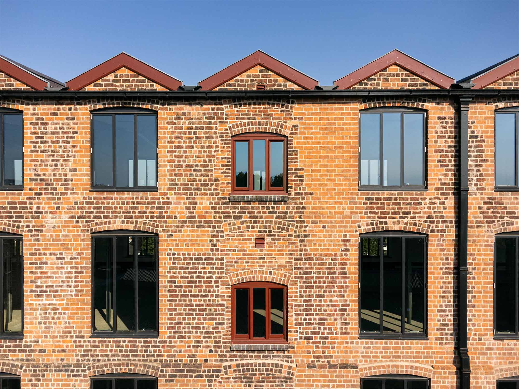 Shrewsbury Flaxmill Maltings facade detail