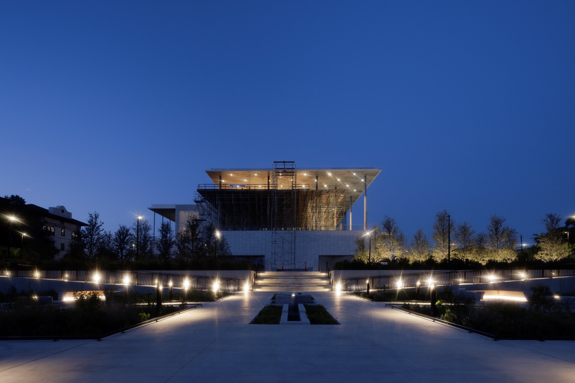Project exterior night